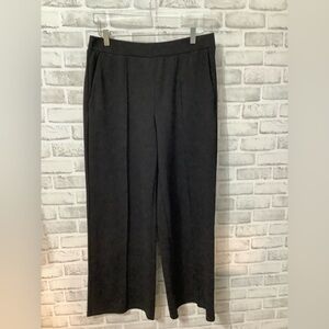 Saint + Sofia Black High Waist Wide Leg Pants Size 14  (0232)